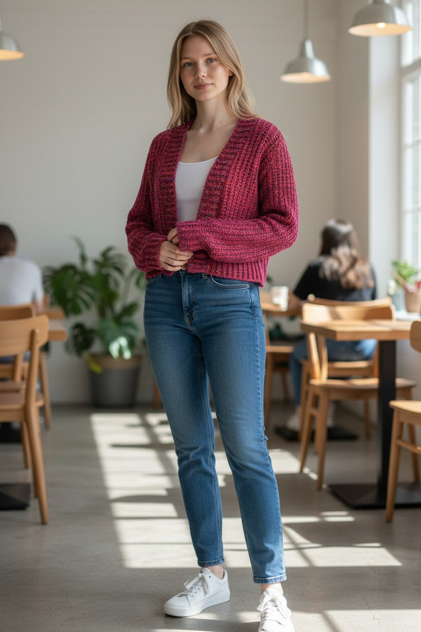 CHALECO LANA JASPEADA