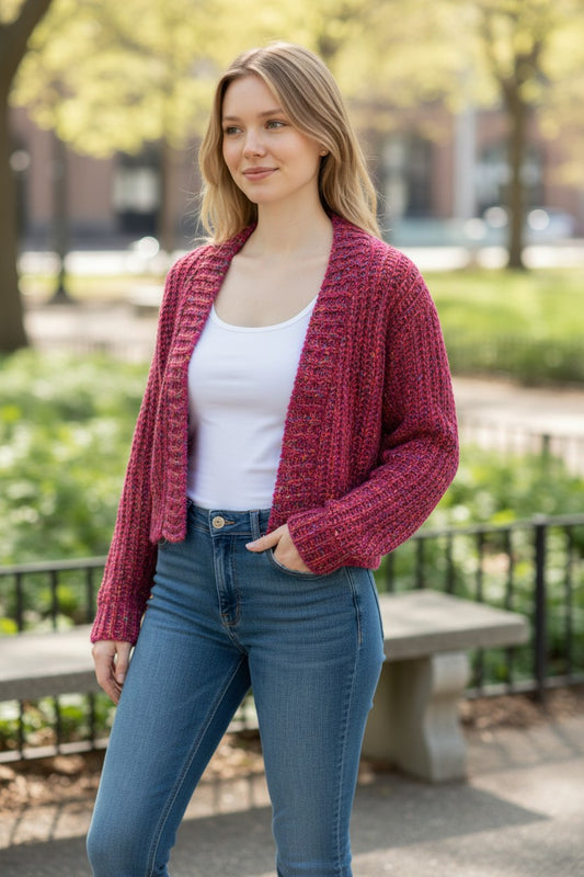 CHALECO LANA JASPEADA