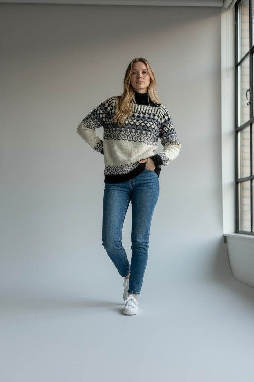 SWEATER JACKARD LANA